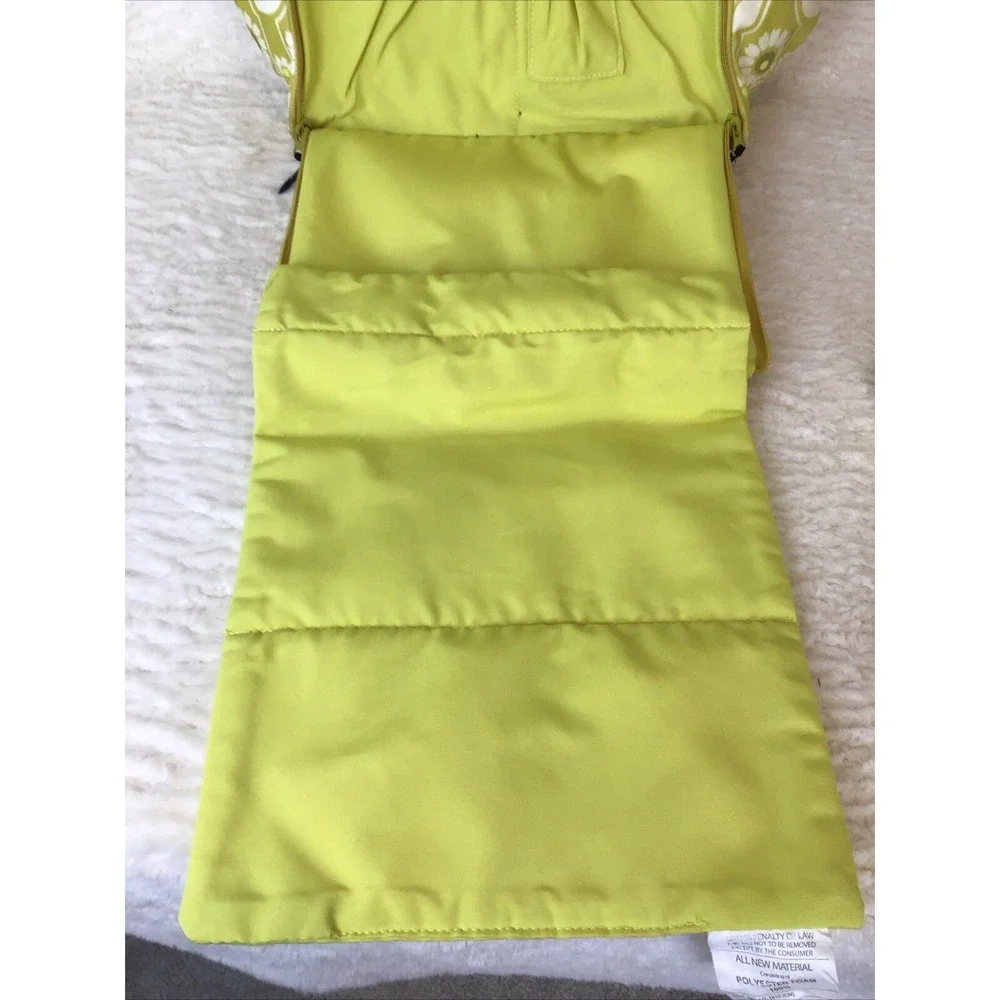 Petunia Pickle Bottom Diaper Bag Big‎ Tote Washable Vinyl Limey Yellow Crossbody